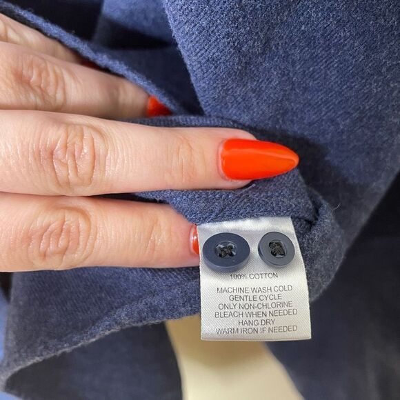 UNTUCKit Shirt Mens Size XL Long Sleeve Navy Blue Button Up with Pocket - Picture 6 of 8